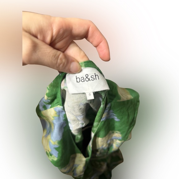 Ba&Sh Womens  Parela Midi Dress, Green small flaw - Picture 6 of 6